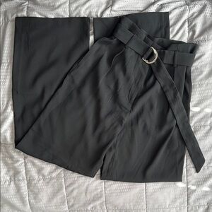 H&M Black Wide-Leg Pants